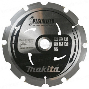 Пильный диск для цементноволокнистых плит, 190x30x1.6x4T Makita B-31544